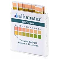 Alkanatur Tiras reactivas de Alta precisión para medir el pH en Saliva y orina